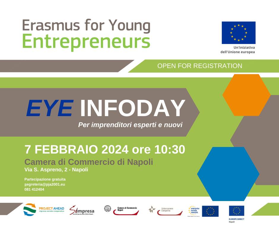 INFO DAY Erasmus for Young Entrepreneurs – Napoli, 7 febbraio 2024