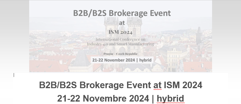 B2B/B2S Brokerage Event at ISM 2024 21-22 Novembre 2024 | hybrid